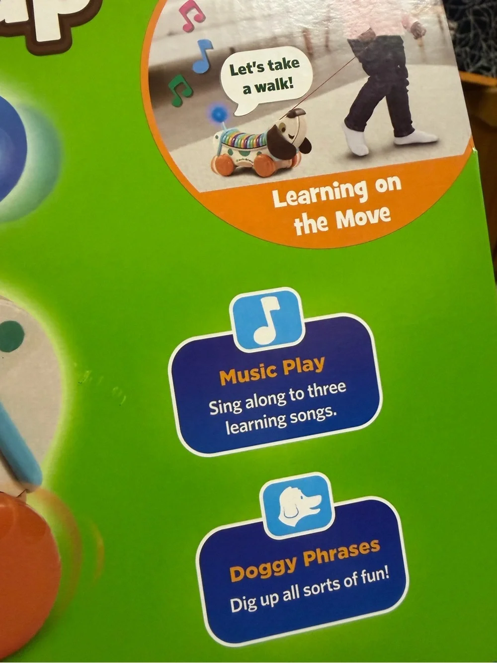 LeapFrog® Wooden AlphaPup™ Pull-Along Alphabet Dog New In Box